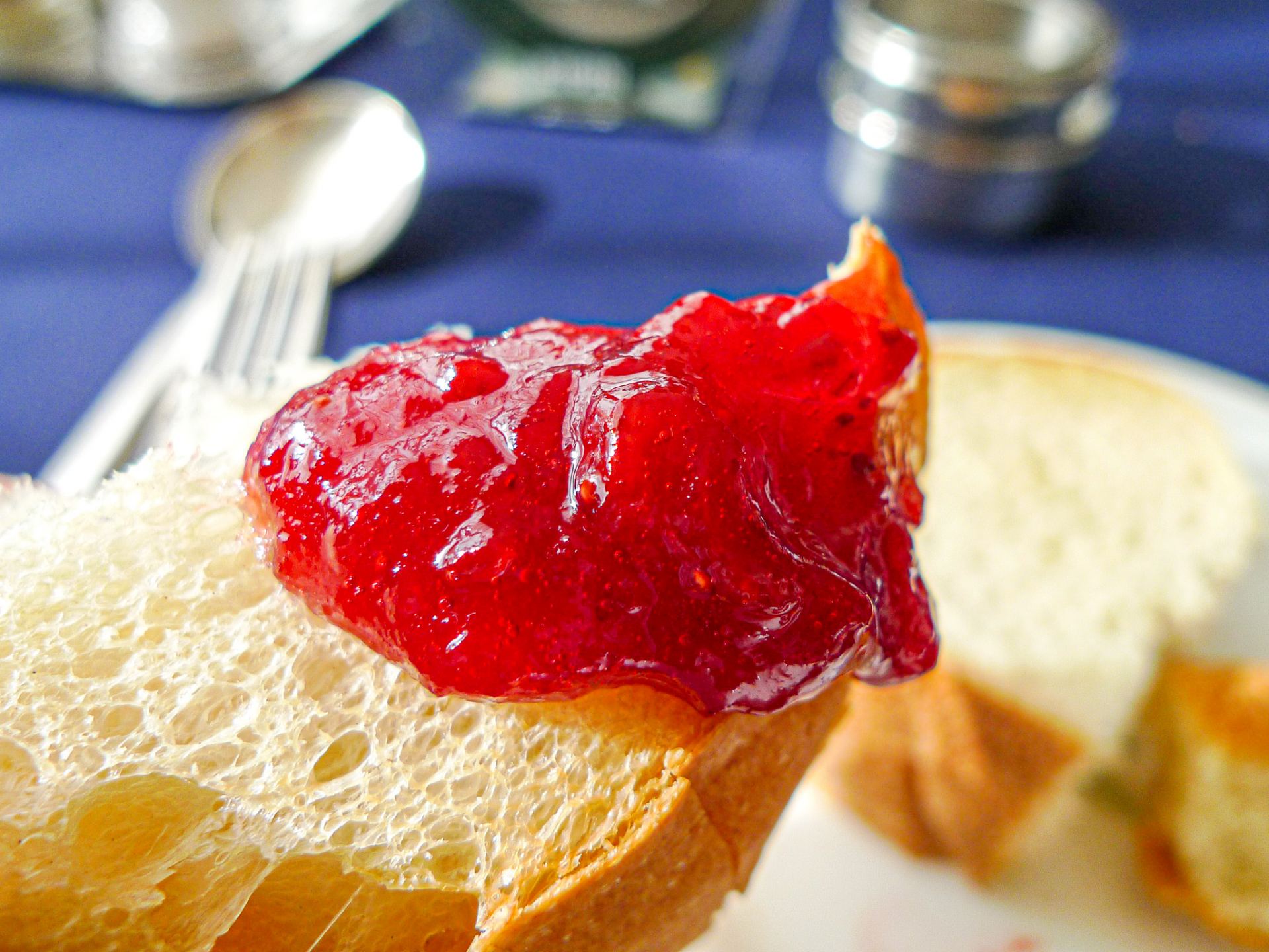  French Baguette with Strawberry Jam