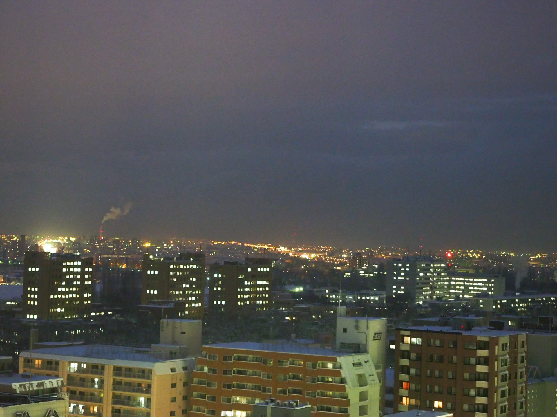 Night view from the witndow