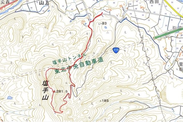 今回のGPSログ↑
トータルで約1時間ほどの山歩きとなります。