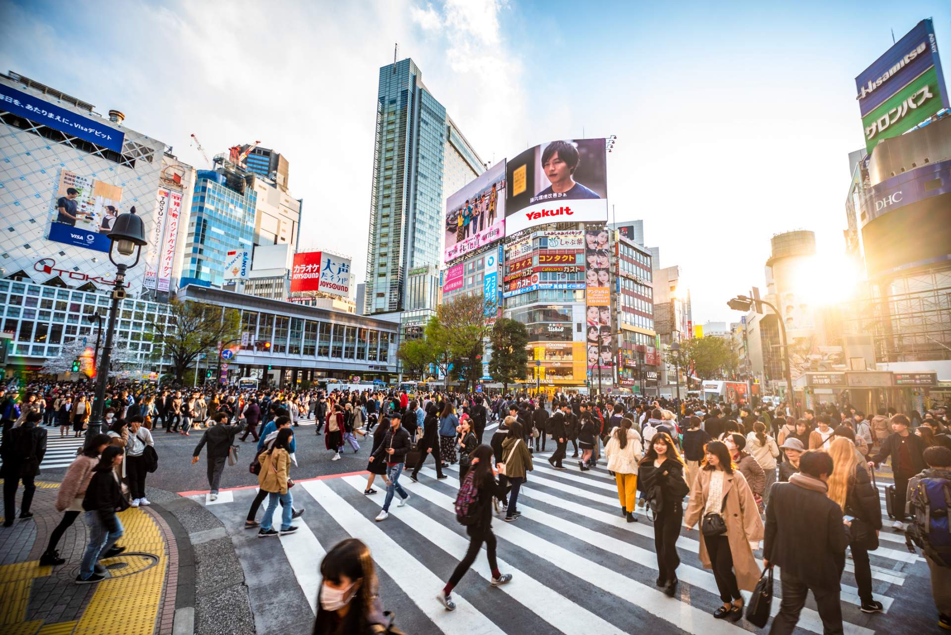 訪日外国人に人気の観光スポット、渋谷スクランブル交差点