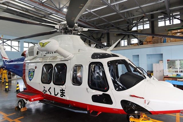 機体は令和元年12月から運航を開始した2代目で、イタリア製の「AW139」
初代(Bell412EP)より高性能&大型化しているとのことです。