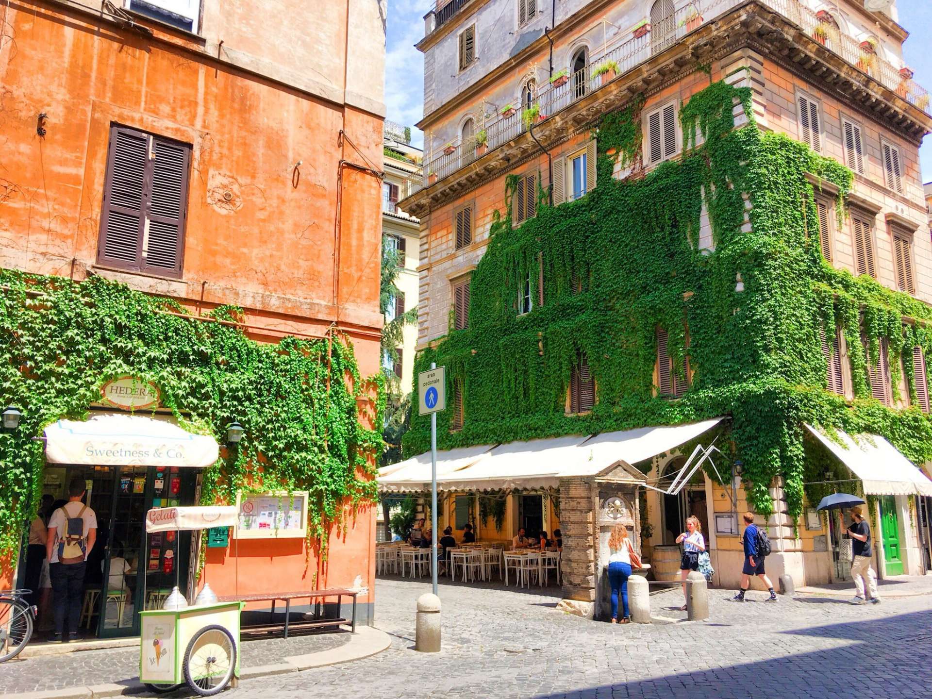 イタリア・ローマのジェラート屋さん