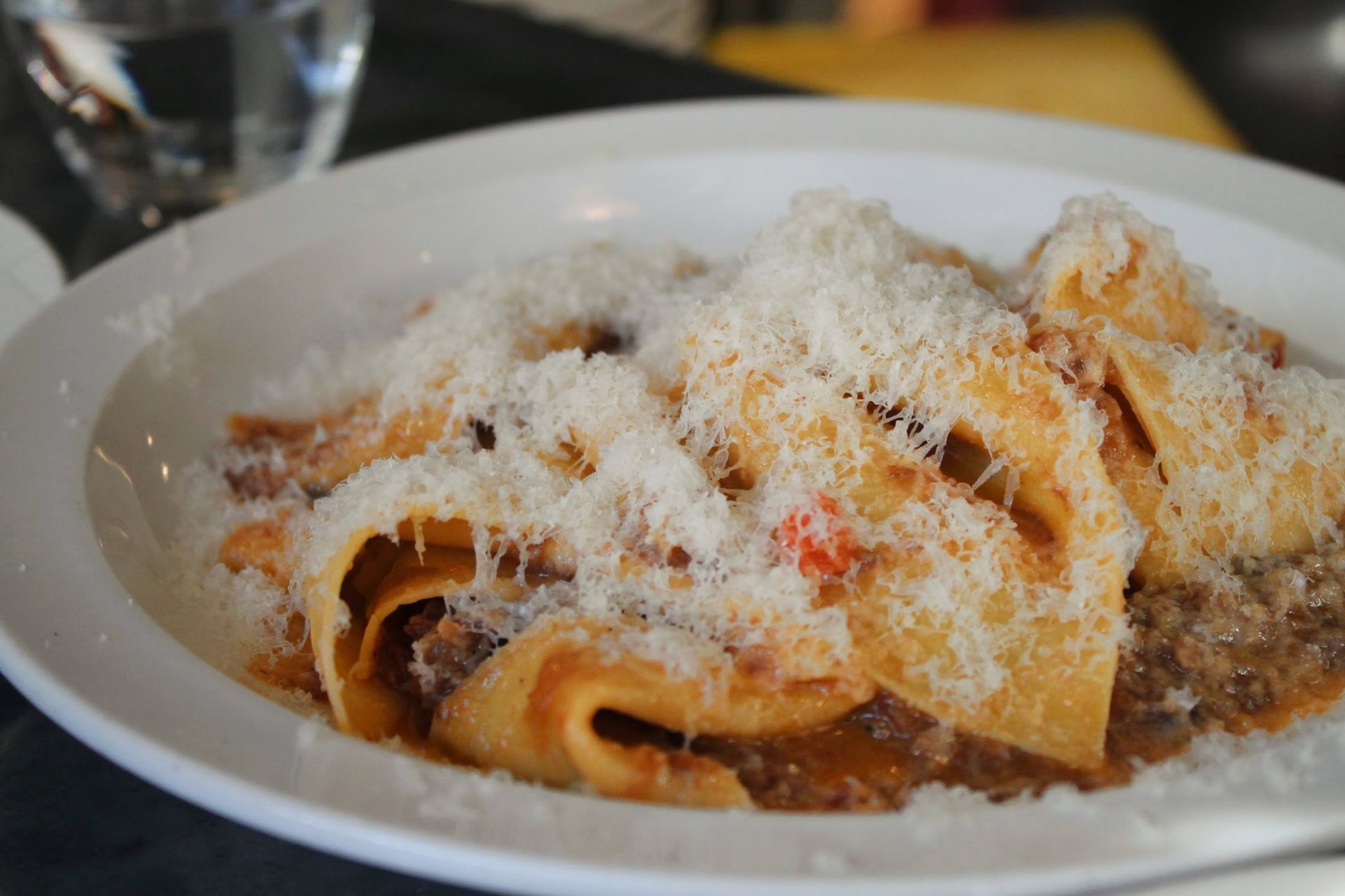 Pappardelle with 8 houors Dexter beef shin ragu