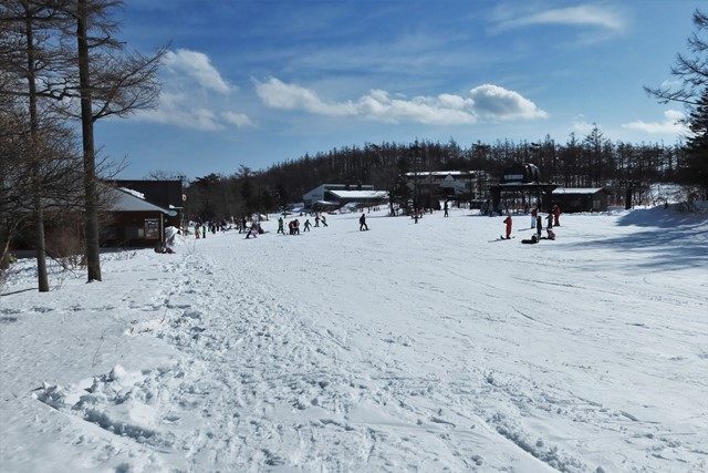 安達太良高原スキー場へと戻って来ました。