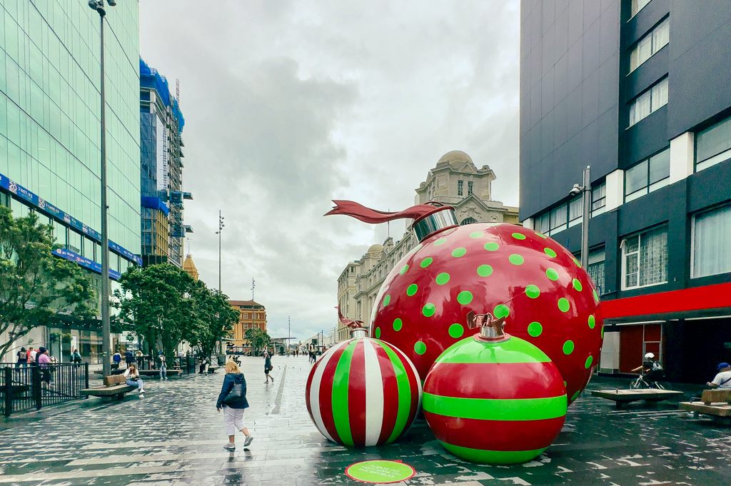 クリスマスモードのハーバー地区