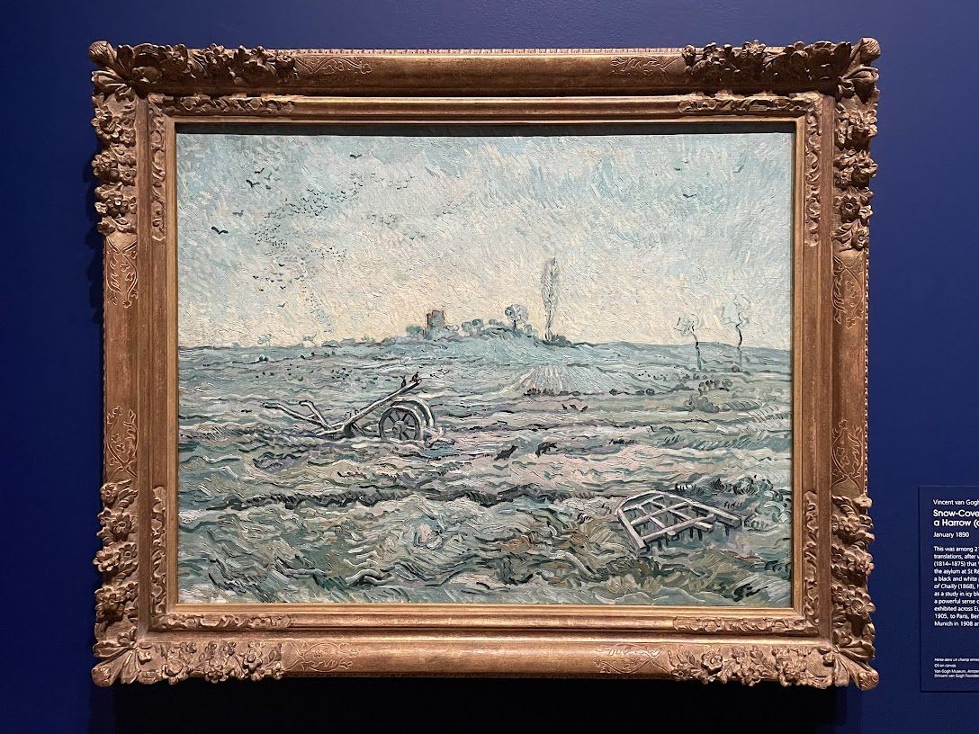 ヴィンセント・ヴァン・ゴッホ「Snow-Covered Field with a Harrow (after Millet)」所蔵:ヴァンゴッホ・ミュージアム