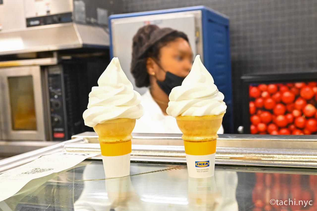 最後はIKEAのソフトクリーム(1.5ドル+税)で締めたい