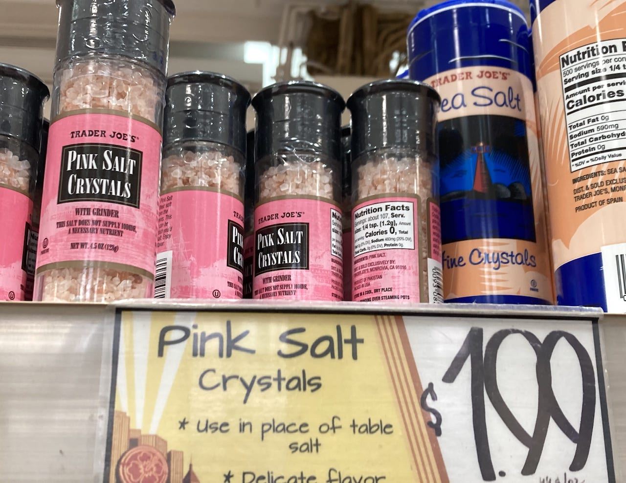 ピンクソルト　クリスタル（Pink Salt Crystals）1.99ドル