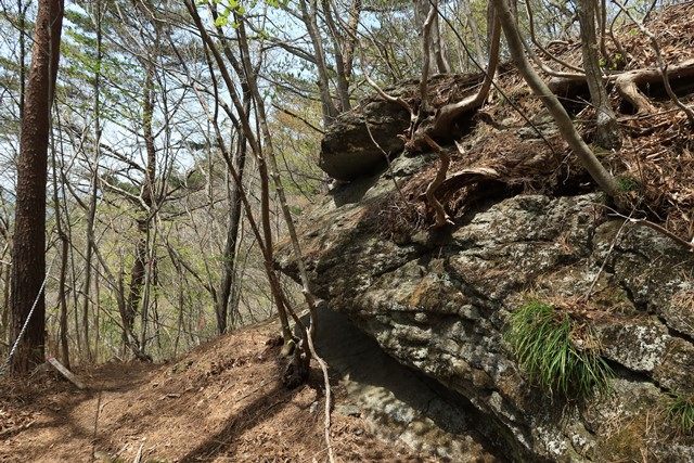 阿武隈山地らしい花崗岩を眺めつつ高度を上げて行きます。