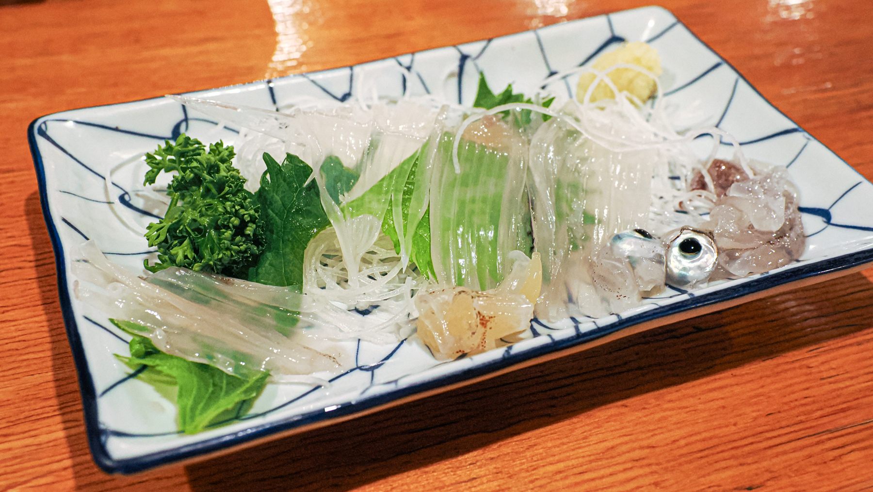 Squid sashimi