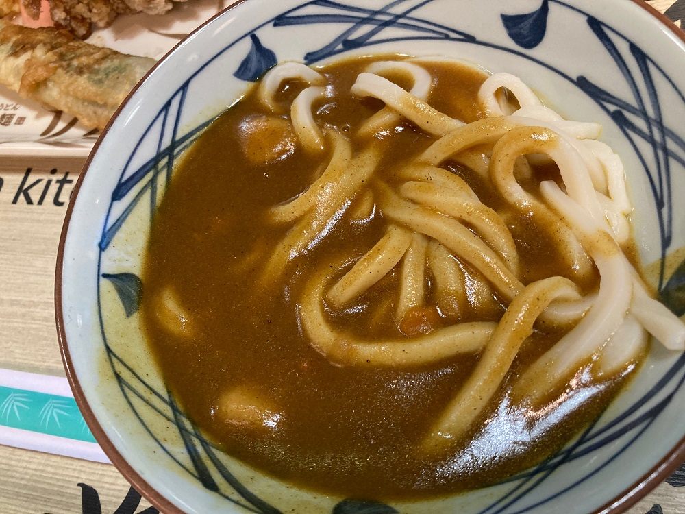 カレーうどん、本格的で美味！