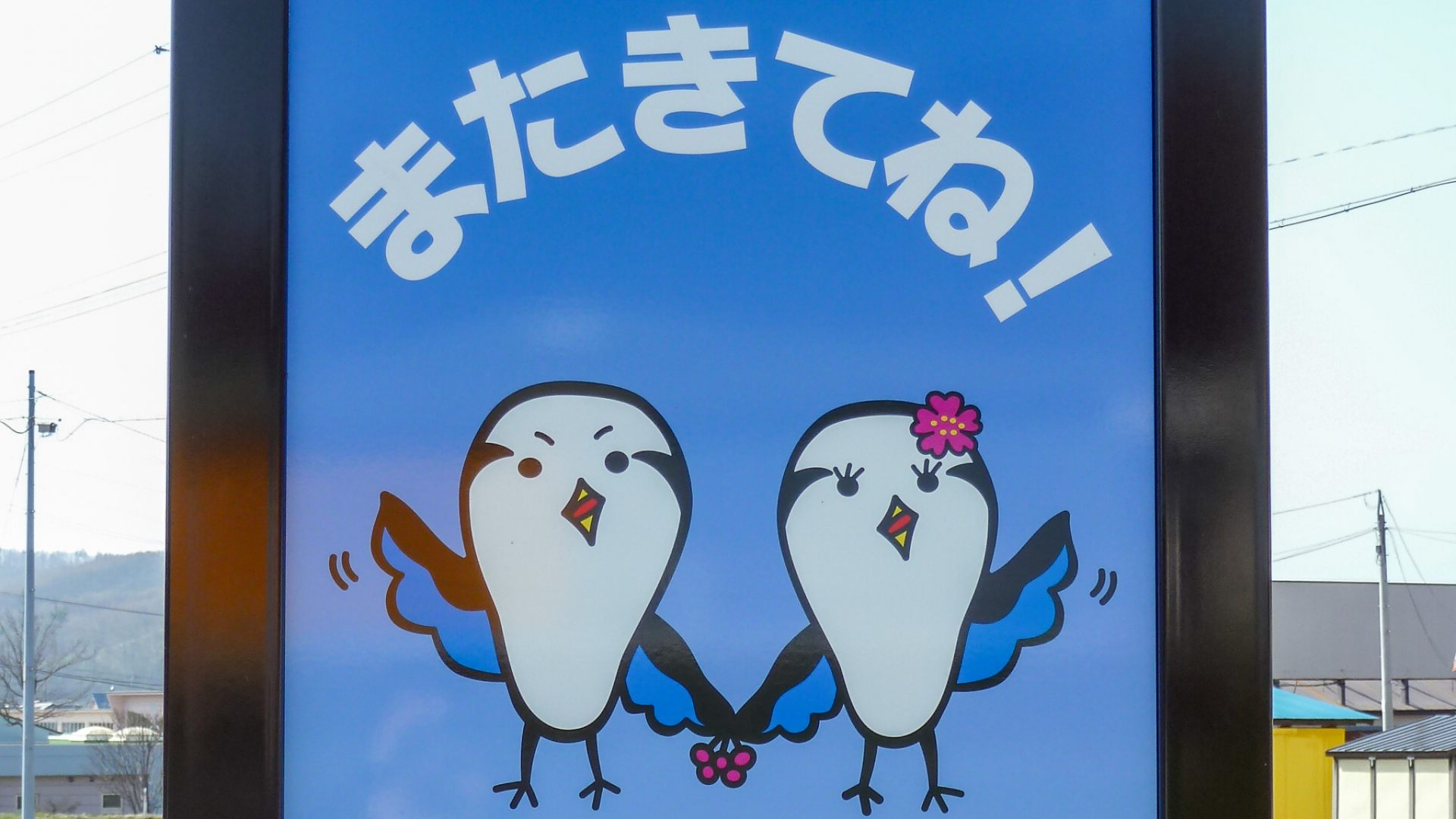 町の鳥"アオサギ"をモチーフにした浦幌町のマスコットキャラクター「うらは（右）とほろま（左）」/Mascot character of Urahoro Town "Horoma” and "Uraha"