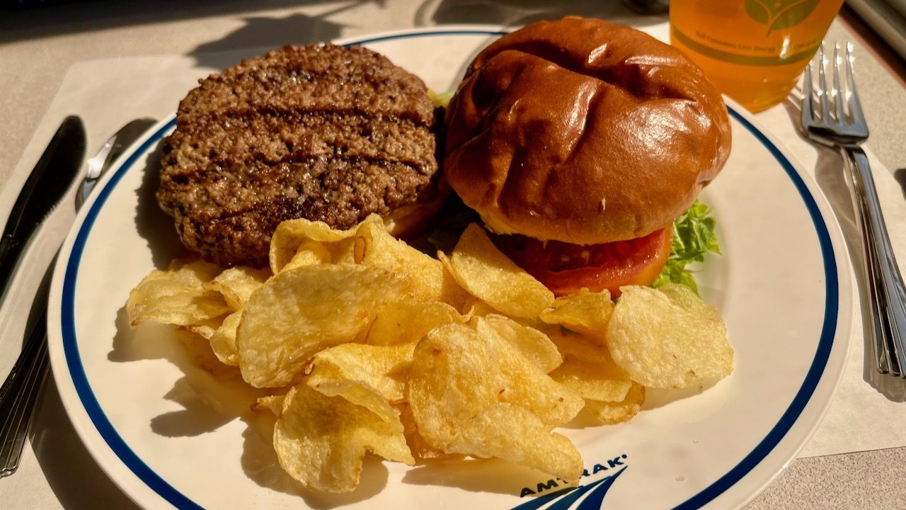 最後の食事はアンガスビーフのハンバーガー