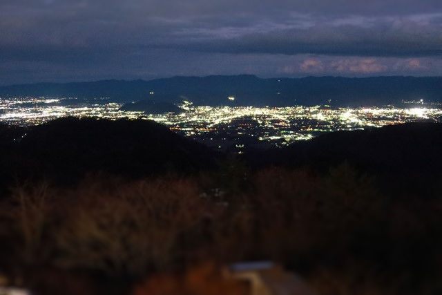 福島市街地の夜景
