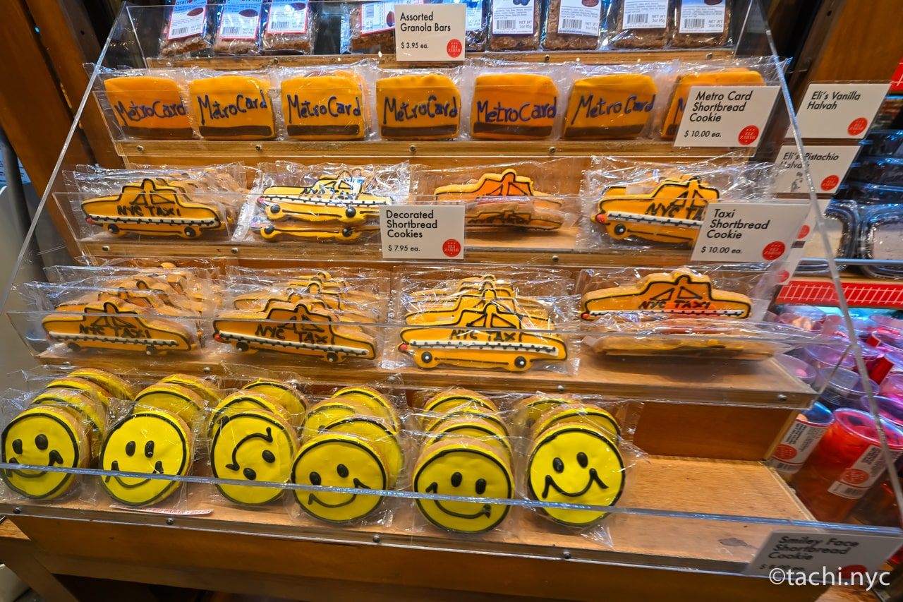 ベーカリーの「イーライ・ゼイバー」では、ニューヨーク土産になるクッキーも