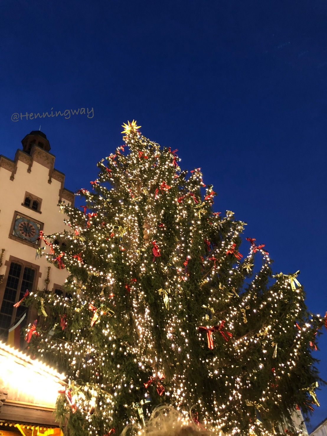 2023年　レーマー広場のクリスマスツリー「Sonny」