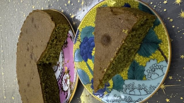 抹茶のケーキ