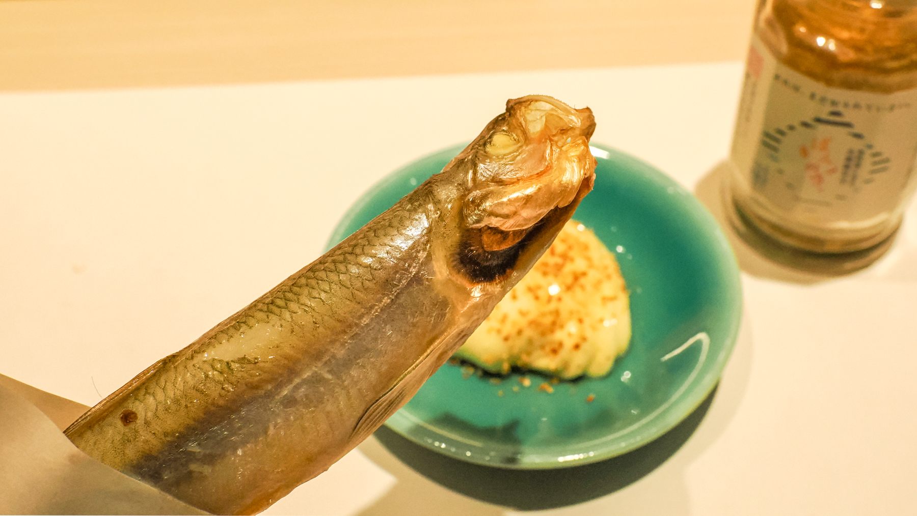 Lightly grilled Shishamo smelt from Hokkaido