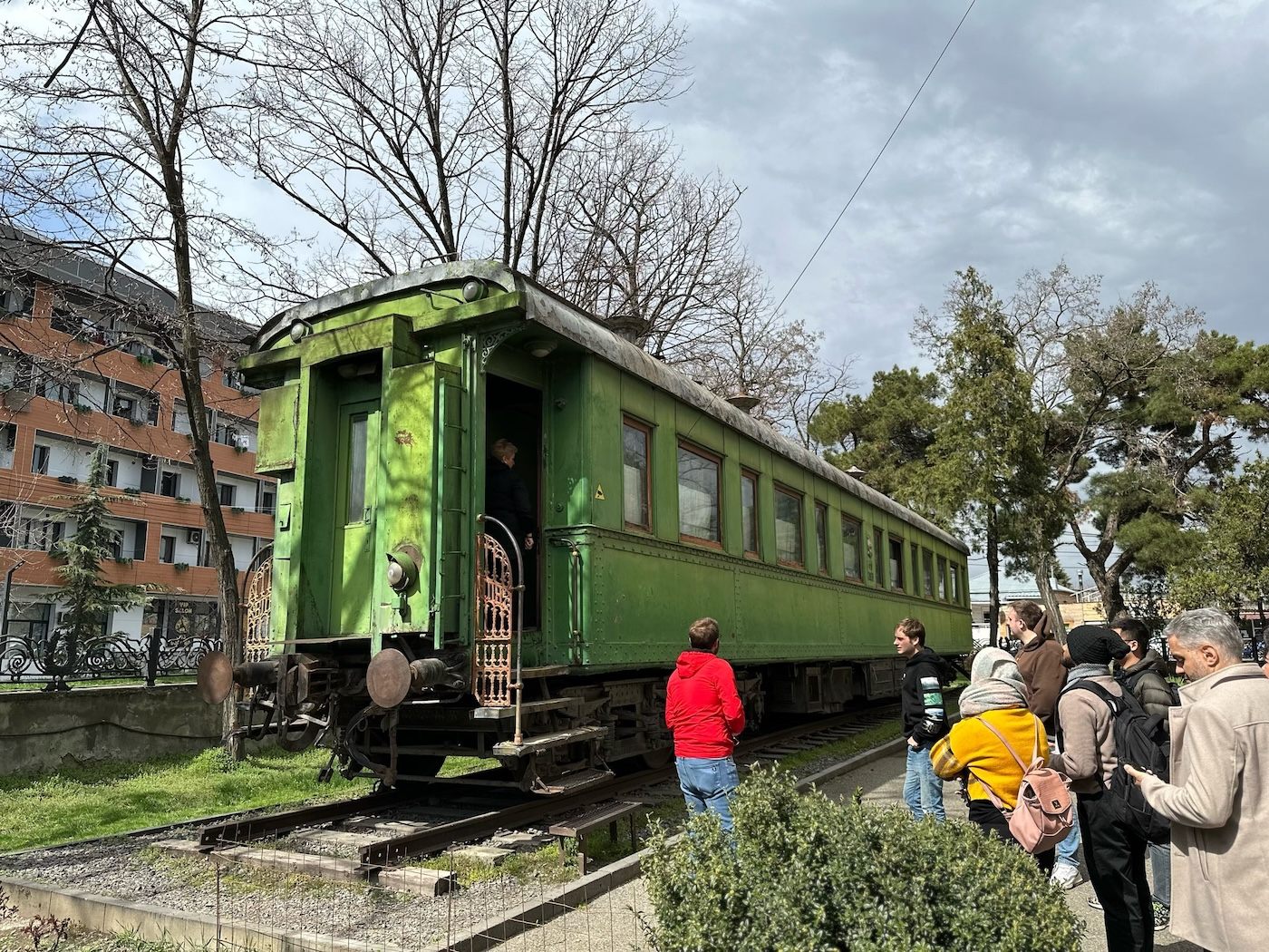 ヤルタ階段の際、移動に使用された列車。