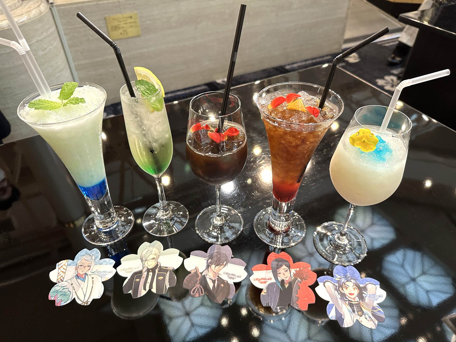 オリジナルコースター付きノンアルコールカクテル　各1500円