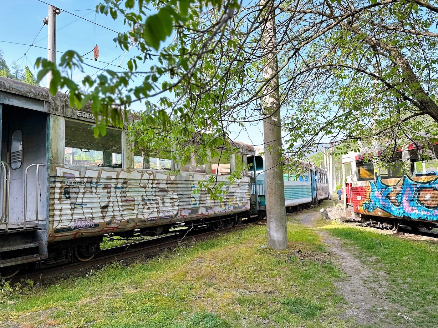 レトロな列車たち。