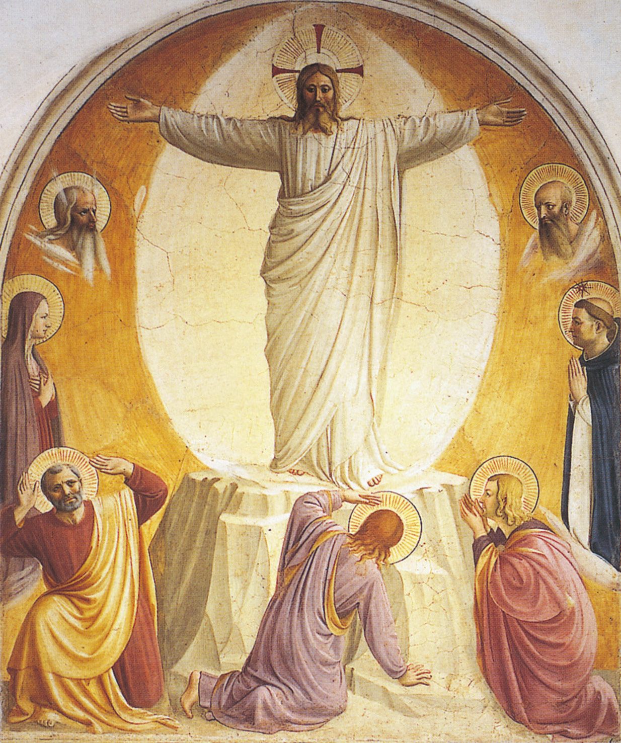 ④フラ・アンジェリコ「キリストの変容」 1438～1443年Trasfigurazione