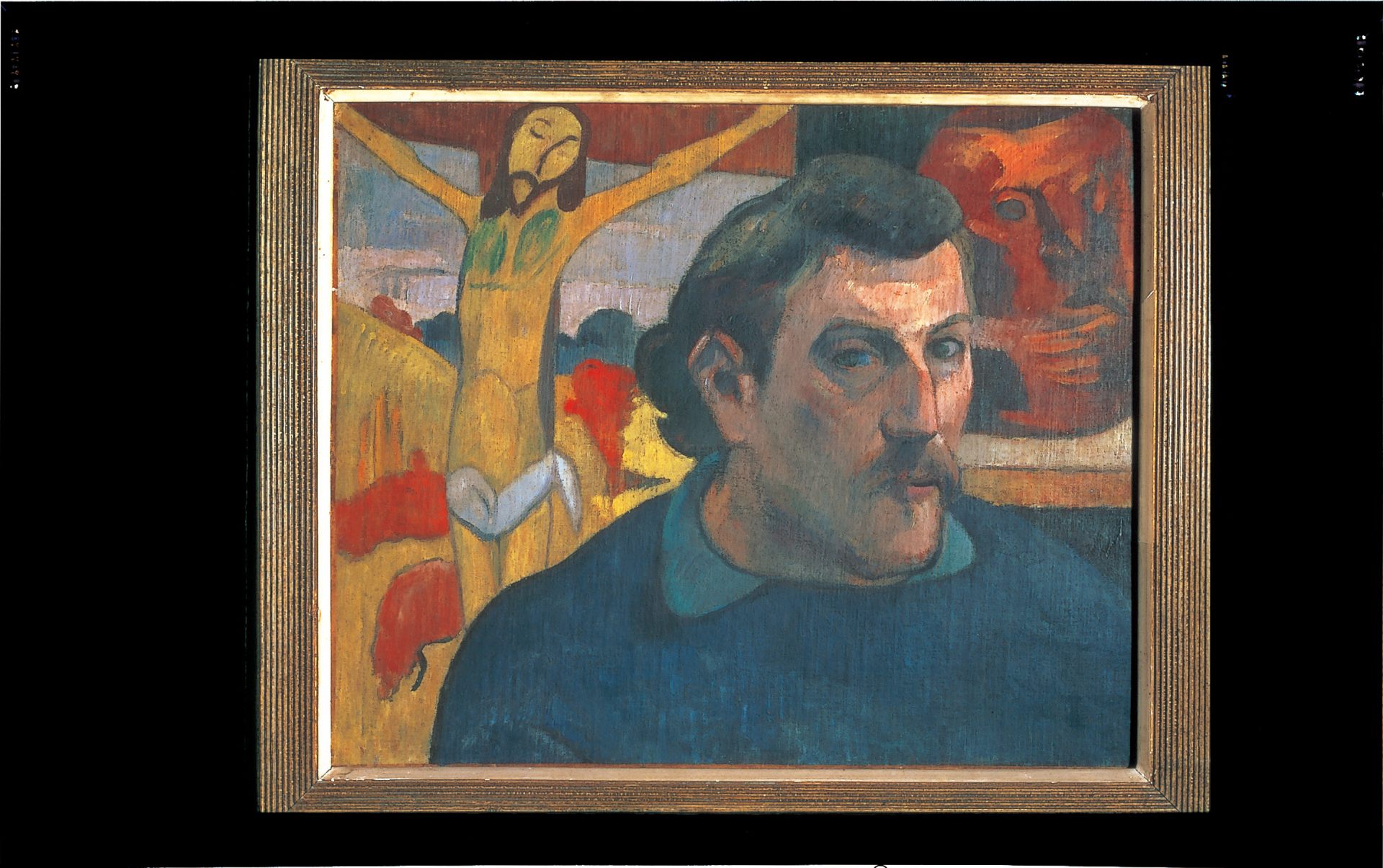ゴーギャン『黄色いキリストのある自画像 Portrait de l'artiste au Christ jaune』
Ⓒ The Bridgeman Art Library