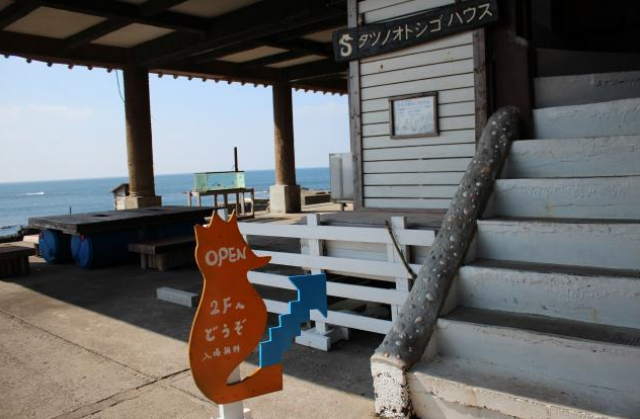 公園内にあるタツノオトシゴハウス入口