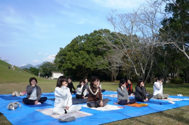 青空ヨガも開催