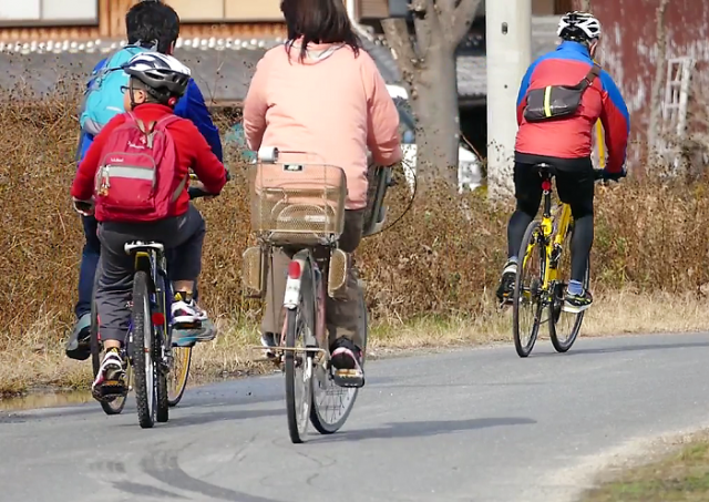 守山市内の各所を自転車で巡るスタンプラリー