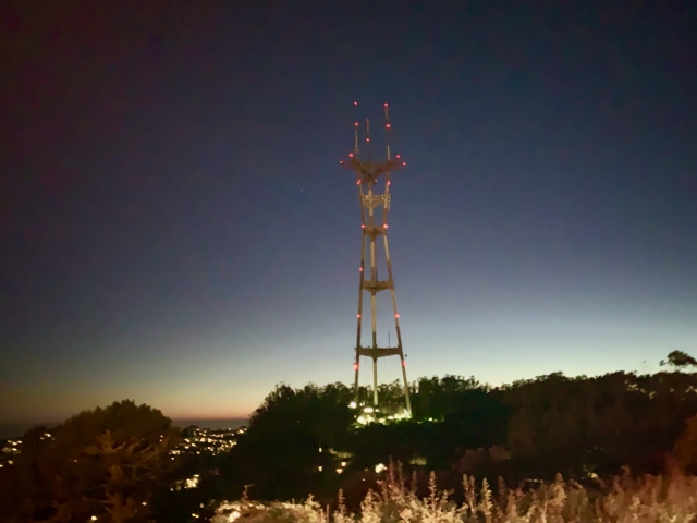 霧が発生していない時が絶好の夜景観賞のチャンス