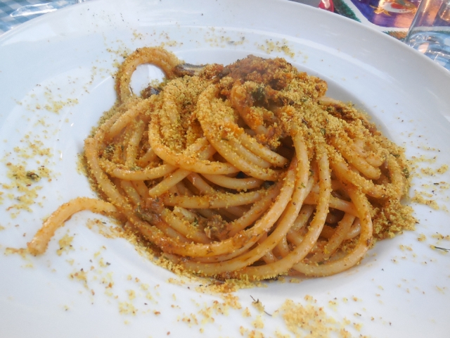 イワシのパスタ。また食べたいです