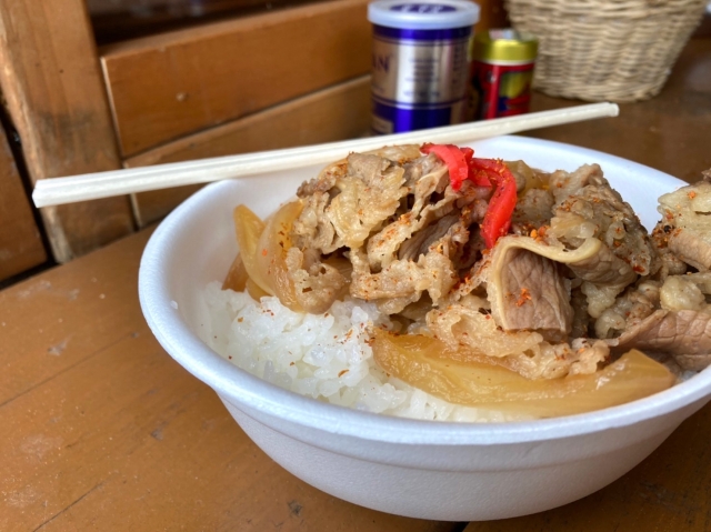 絶品の牛丼!