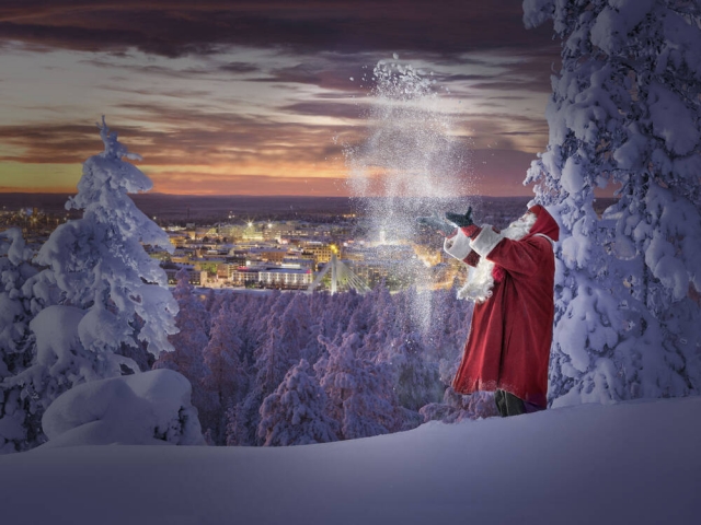 ラップランドの幻想的な夜　©Visit Finland