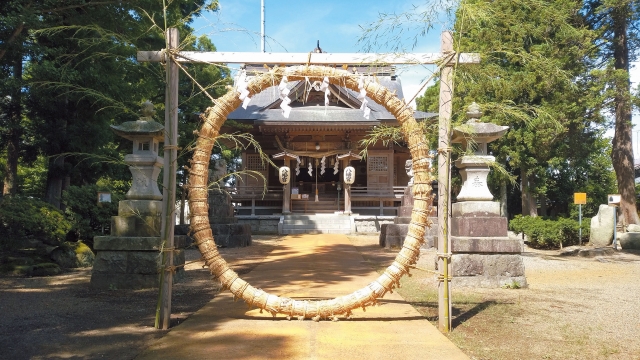 【水原八幡宮（阿賀野市）】ハートの白鳥に良縁祈願