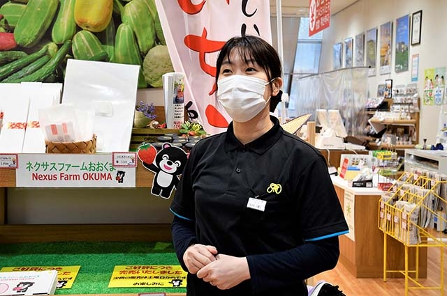 「熟成したさつまいもの販売にも力を入れています」と矢内さん