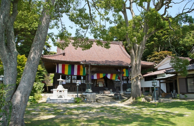 【長松寺】海を望む高台のお寺でポップでかわいい御朱印を入手