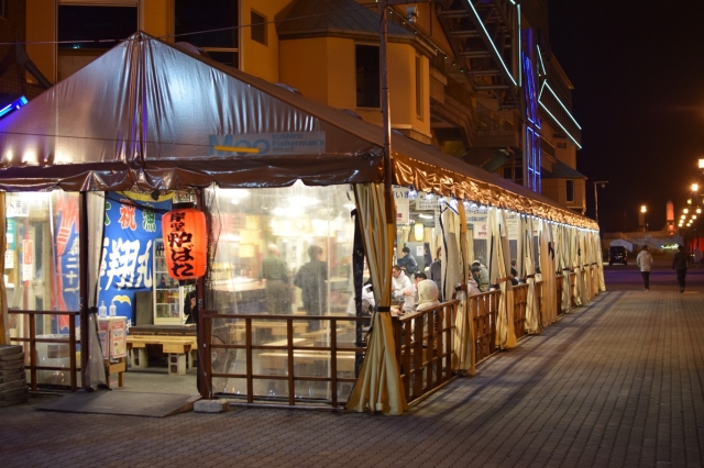 釧路の夜はここで！岸壁炉ばた