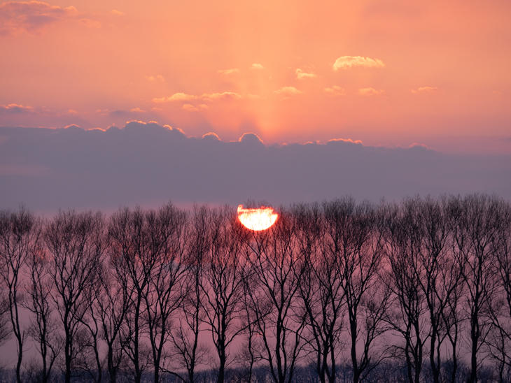 北海道の夕日 春 夏 秋 冬 地球の歩き方