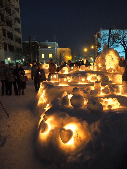 小樽雪あかりの路2017手宮線会場