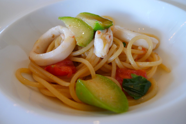 Pasta with Squid and Asparagus