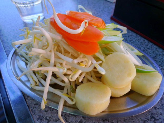 Vegetables and Potato Japanese Pancake 