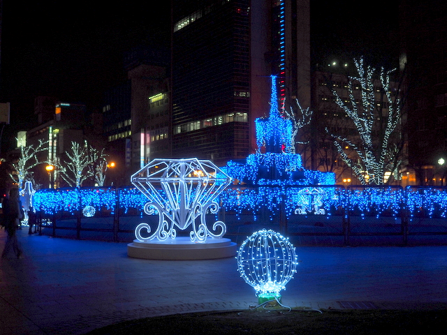 Spark Fountain in Odori Park 4-chome