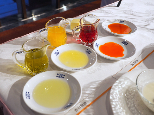 Various restaurant-made oils such as chicken fat