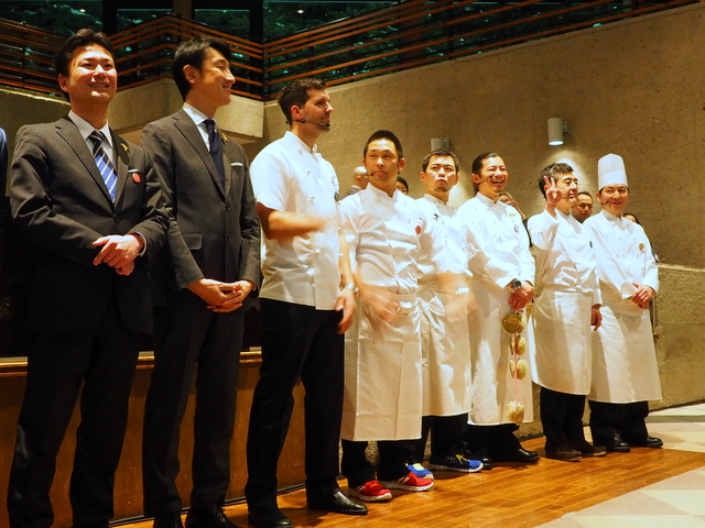 Chefs and sommeliers from Sapporo and Tokachi for this event