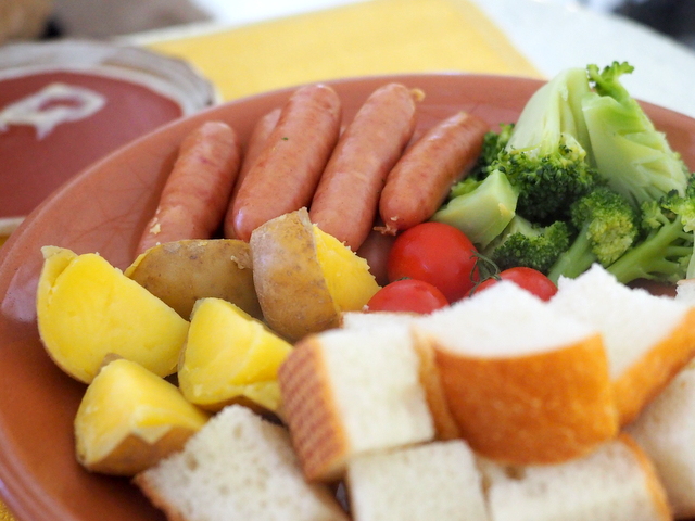 Cheese fondu, one of the menus in the Ice Restaurant