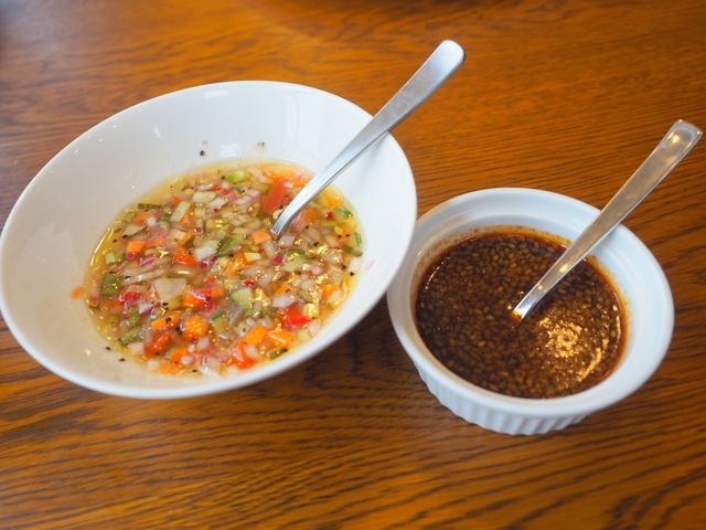 Two kinds of sauce for Churrasco