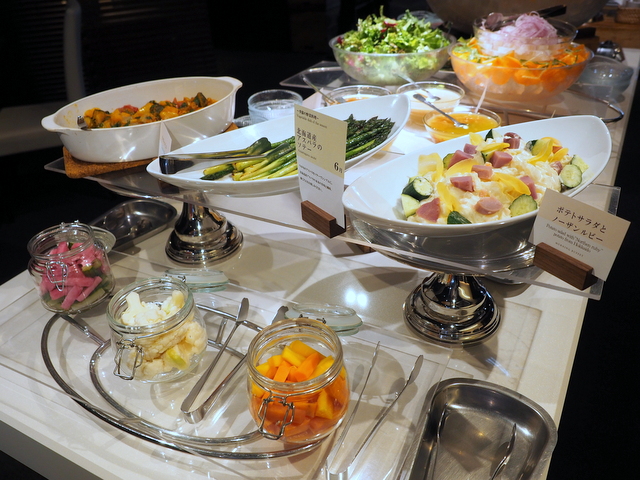 Salad and vegetables bar for breakfast of SAPPORO CROSS HOTEL