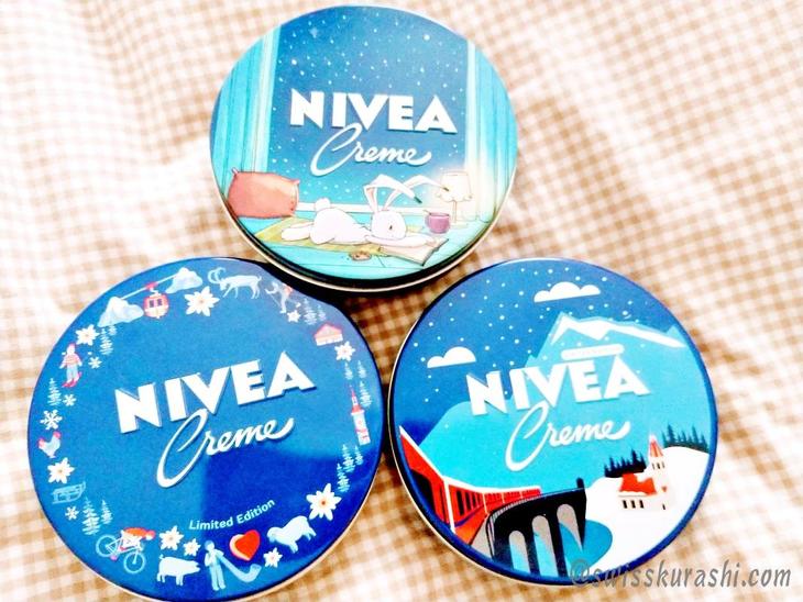 NIVEA 青缶 スイス限定デザイン 150ml 4缶セット